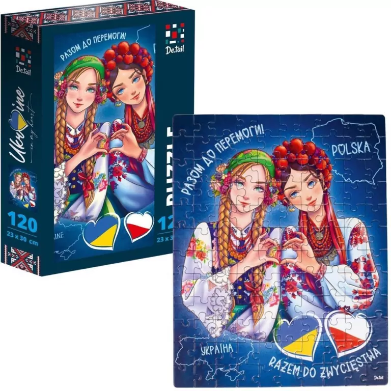 Puzzle 120 Ukraina i Polska - tantis.pl
