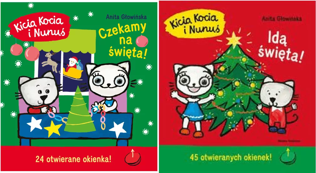 Pakiet: Czekamy na święta! Kalendarz adwentowy / Idą święta. Kicia Kocia i Nunuś - tantis.pl