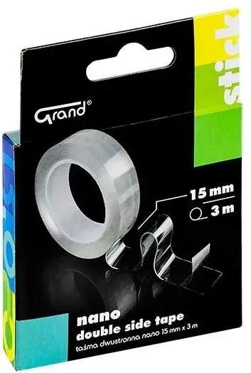 Taśma dwustronna Nano 15mmx3m GRAND - tantis.pl