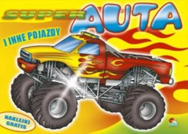Super auta. Malowanki z naklejkami. Mix - tantis.pl