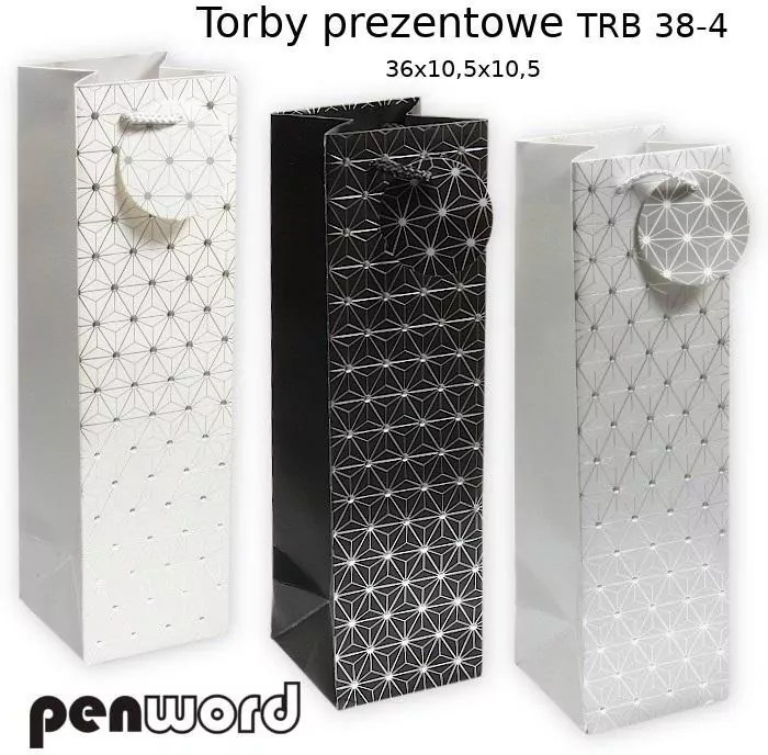 Torebka prezentowa 36x10,5x10,5cm, mix - tantis.pl