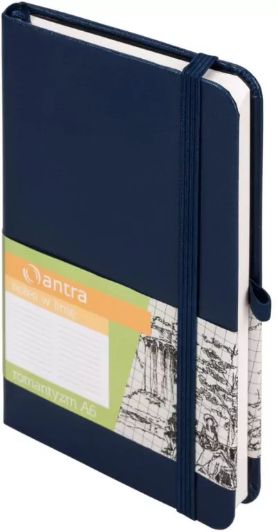 Notes A6 Linia Romantyzm Granat ANTRA - tantis.pl