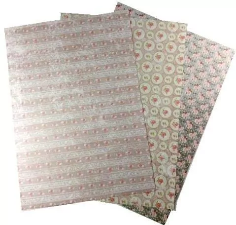Karton 300g róże 24x34cm 3 ark MIX - tantis.pl