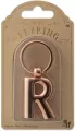 Metalowy brelok do kluczy litera R Keyring - tantis.pl