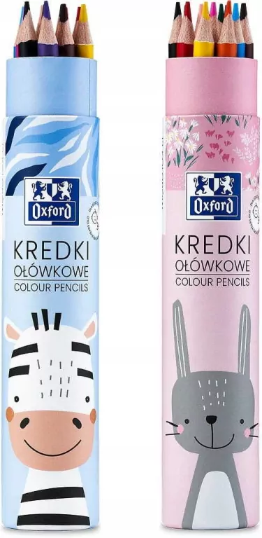 Kredki ołówkowe. Tuba 12 kolorów MIX - tantis.pl