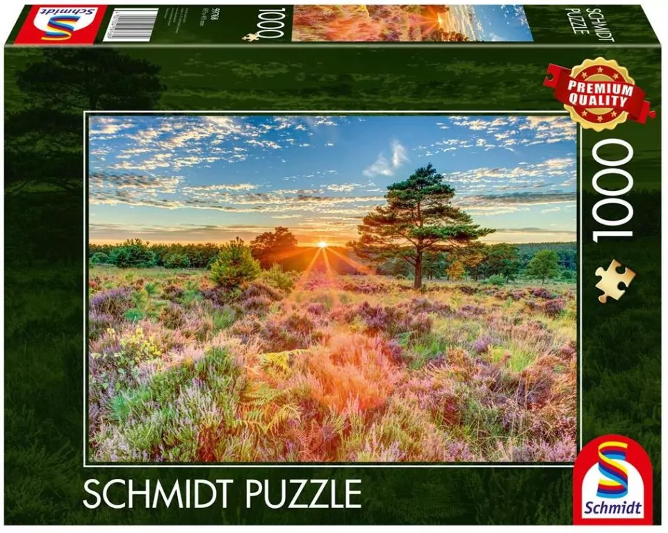 Puzzle PQ 1000 Zachód słońca na wrzosowisku G3 - tantis.pl