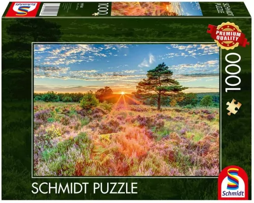 Puzzle PQ 1000 Zachód słońca na wrzosowisku G3