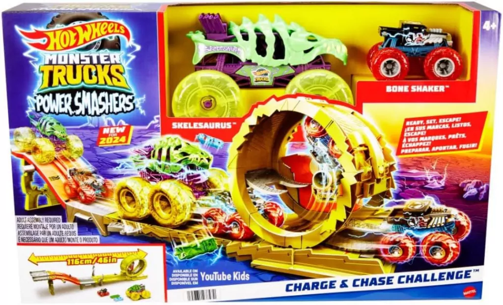 Hot Wheels Monster Truck Power Smashers Ultrawyścig - tantis.pl