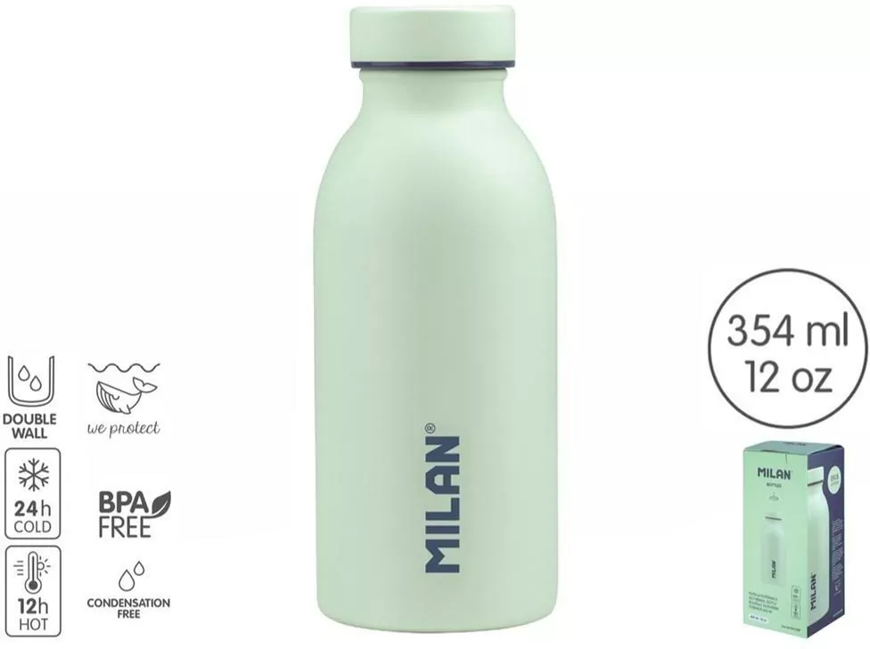 Butelka termiczna 354ml 1918 Zielona MILAN - tantis.pl
