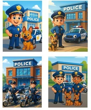Torebka prezentowa M Policja - tantis.pl