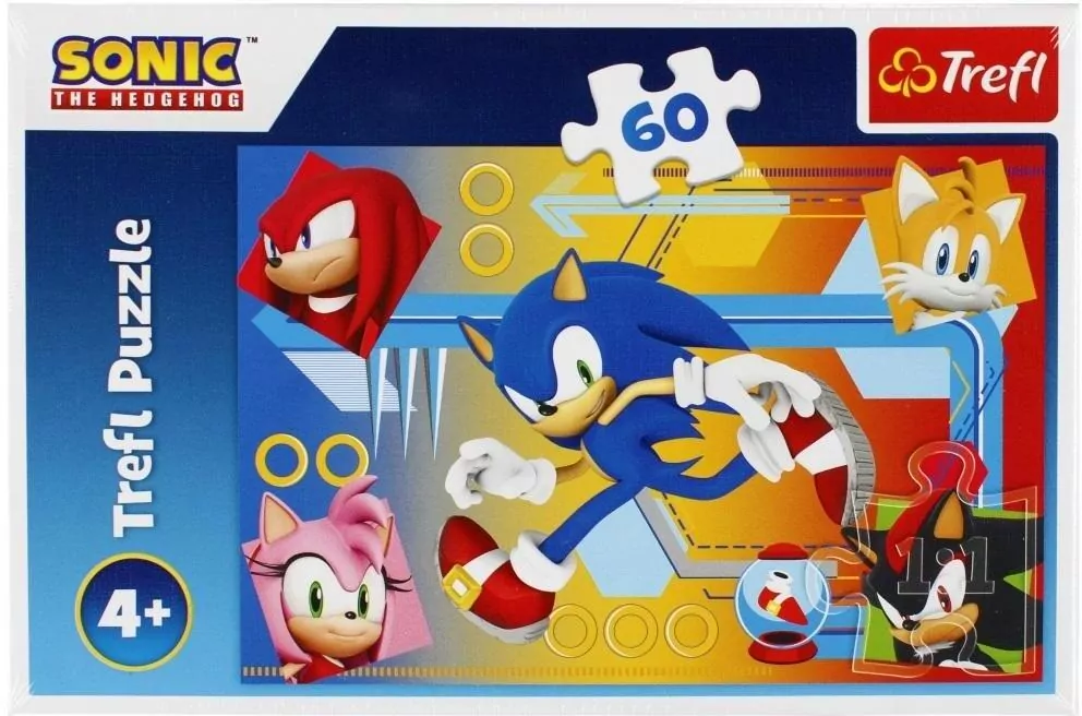 Trefl. Puzzle 60. Sonic w akcji - tantis.pl
