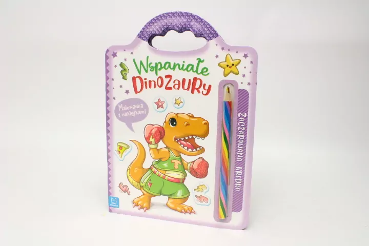 Wspaniałe dinozaury. Malowanka z naklejkami - tantis.pl