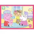 Puzzle 4w1 Peppa uwielbia przygody TREFL - tantis.pl
