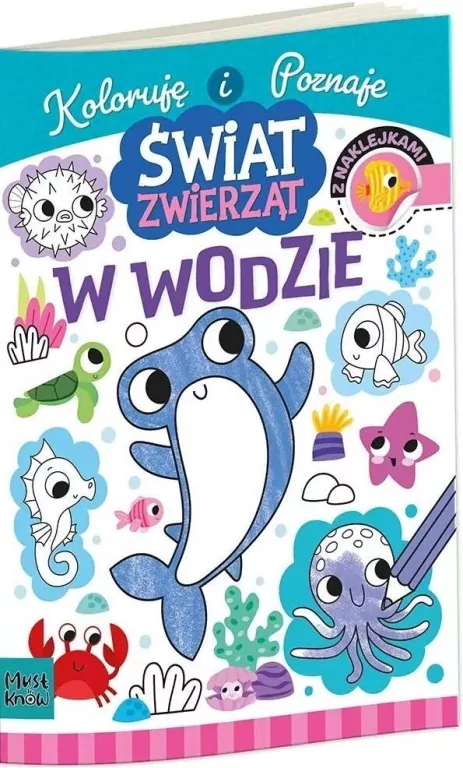 Kolorowanka a4 świat zwierząt - w wodzie - tantis.pl