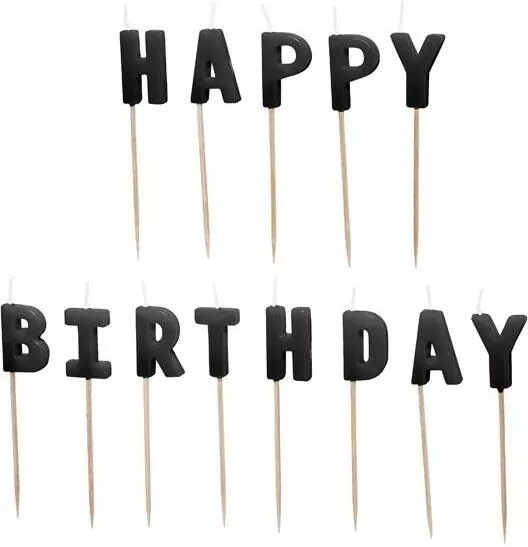Świeczki urodzinowe Happy Birthday 2.5cm - tantis.pl