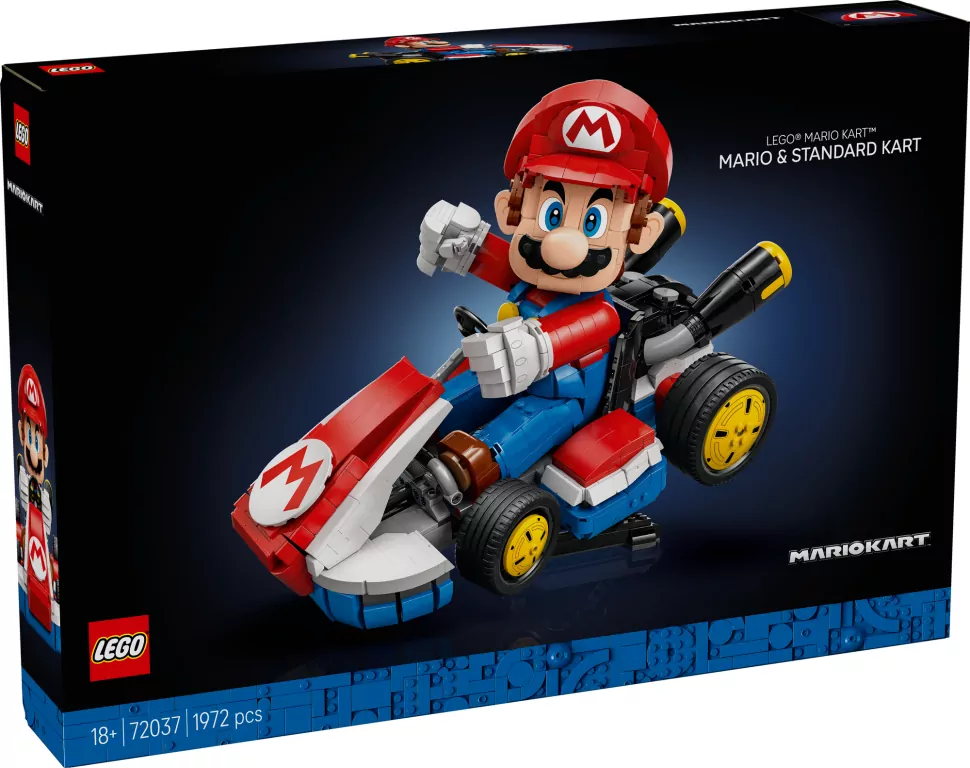 LEGO® Super Mario. Mario Kart™: Mario i Standard Kart 72037 - tantis.pl