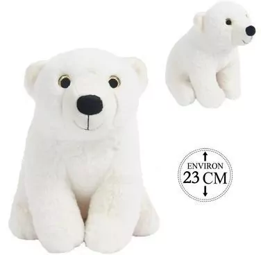 Pluszowy Bozami Niedźwiedź polarny 23cm - tantis.pl