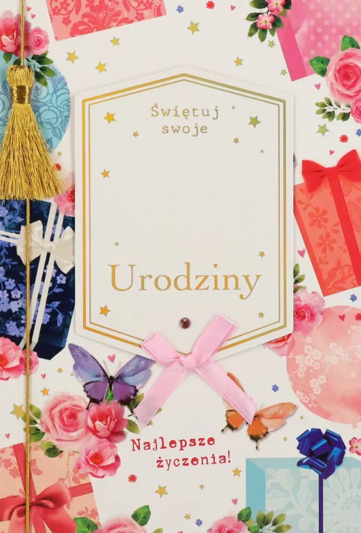 Karnet B6 Urodziny (wymienne cyfry) - tantis.pl