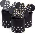 Pudełko Flower Box okrągłe Micky czarne - tantis.pl