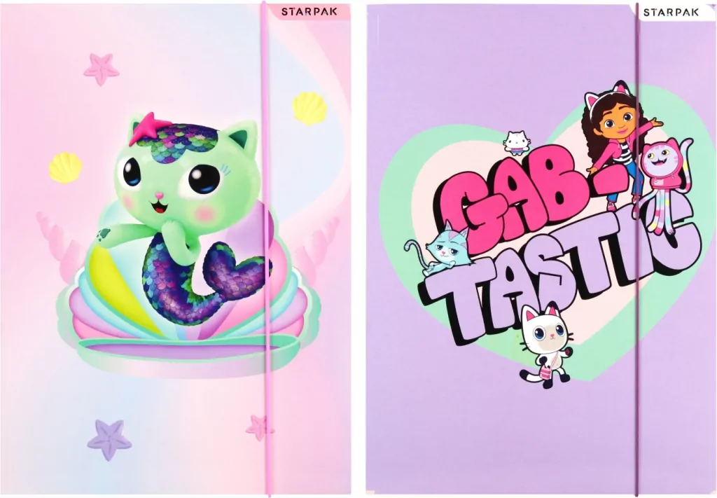 Teczka z gumką A4 Gabby's Dollhouse mix - tantis.pl