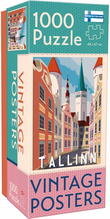 Puzzle 1000 Vintage Cities Tallinn - tantis.pl