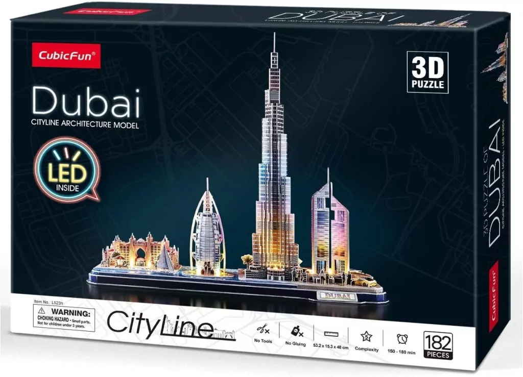Puzzle 3D, City Line Dubai LED - tantis.pl