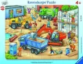 Ravensburger. Puzzle 40 w ramce. Wielkie pojazdy budowlane - tantis.pl