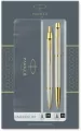 Zestaw im brushed metal gt pióro + długopis parker - tantis.pl