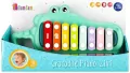 Pianinko cymbałki krokodylek 2w1 BAM BAM - tantis.pl