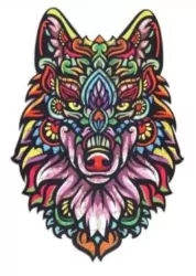 Puzzle drewniane eko 73. Tajemniczy wilk