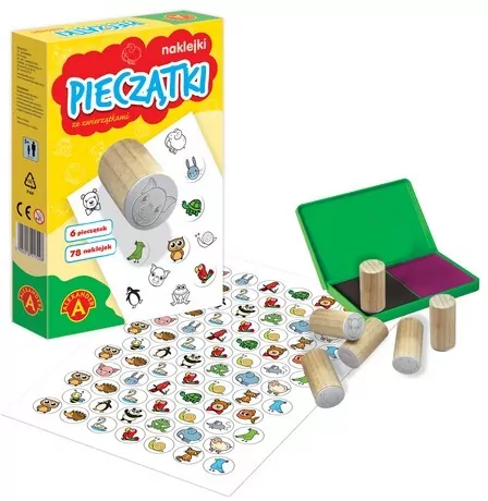 Pieczątki i naklejki ze zwierzątkami mini - tantis.pl