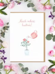 Karnet Ślub. Niech miłość kwitnie