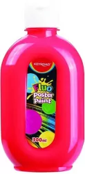 Farba plakatowa fluorescencyjna, czerwona 300ml