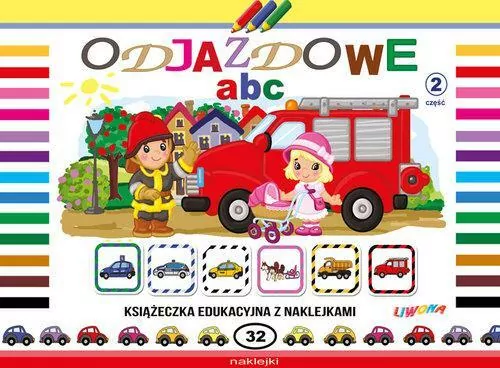 Odjazdowe ABC 2. Książeczka edukacyjna z naklejkami - tantis.pl