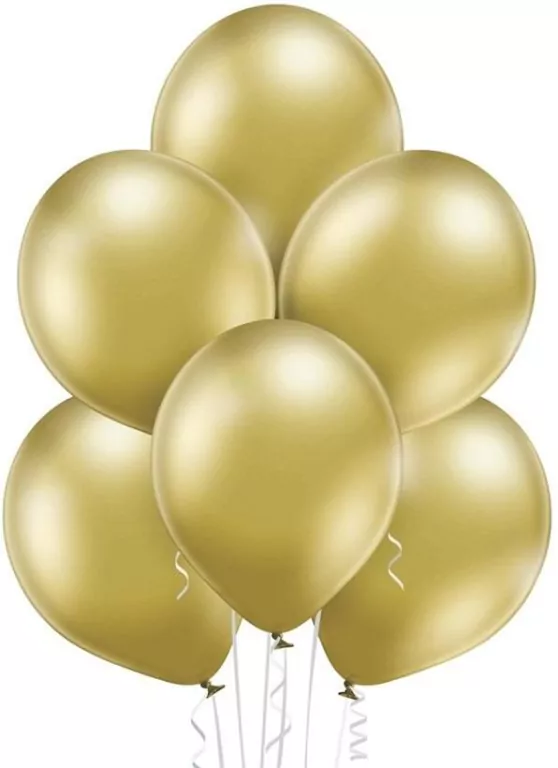 Balony Glossy Gold, 50 sztuk - tantis.pl