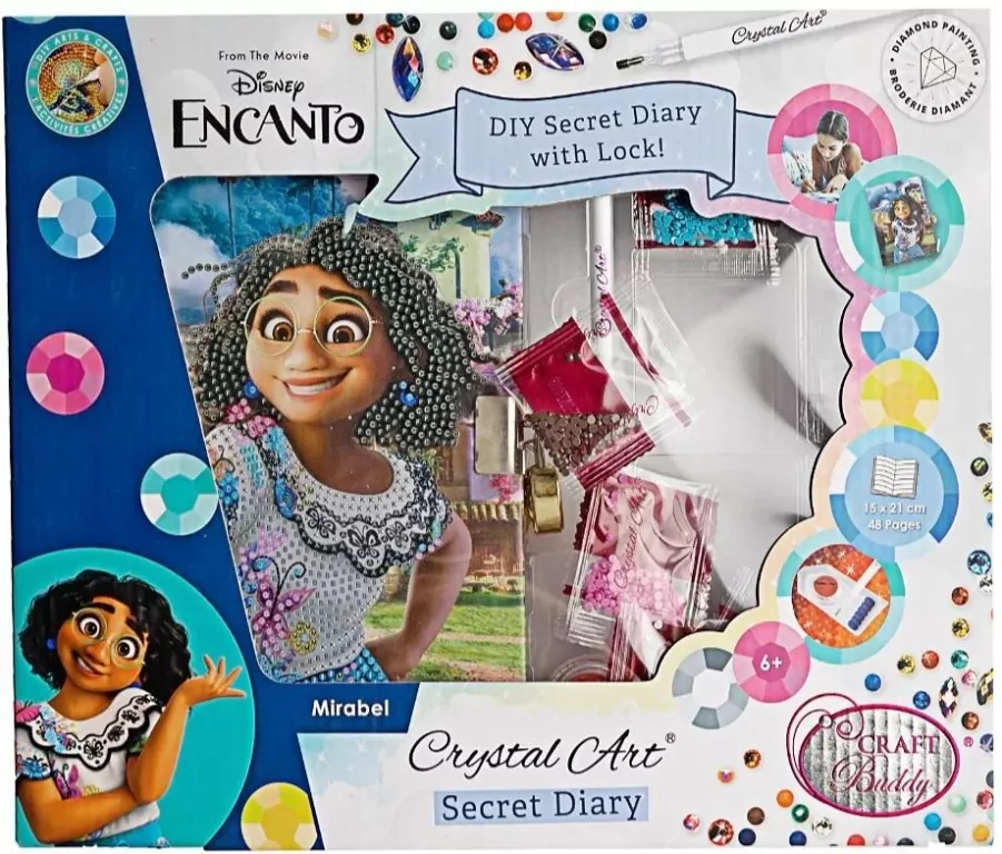 Sekretny Pamiętnik z mozaiką diamentową Encanto - tantis.pl