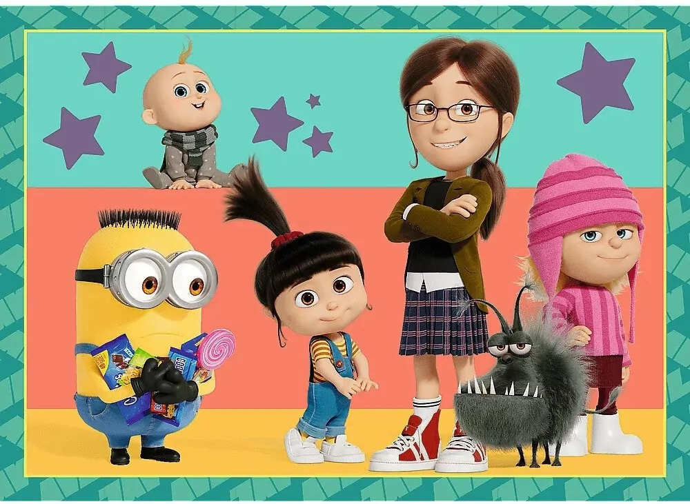 Puzzle 4w1 Zwariowane Minionki TREFL - tantis.pl