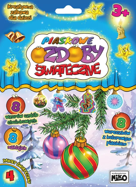 Piaskowe ozdoby świąteczne. Pakiet nr 4 - tantis.pl