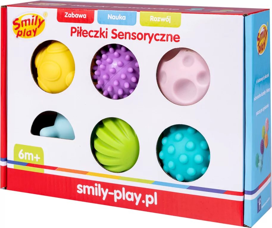 Piłeczki sensoryczne. Zabawka. Smily Play - tantis.pl