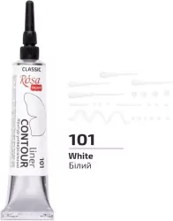 Farba aktylowa konturowa universal white 20ml