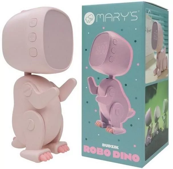Budzik robo dino różowy - tantis.pl