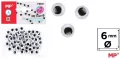 Oczy ruchome samoprzylepne 6mm - tantis.pl