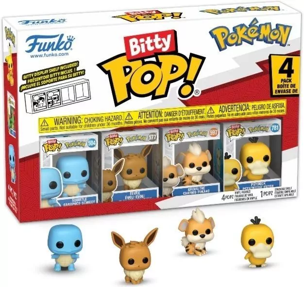 Figurka Funko POP Pokemon: Squirtle 4-pak mix - tantis.pl