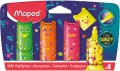 Zakreślacz mini Pixel Fluo mix 4szt MAPED - tantis.pl