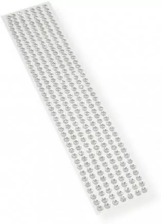 Kryształki samoprzylepne srebrne 6mm - tantis.pl