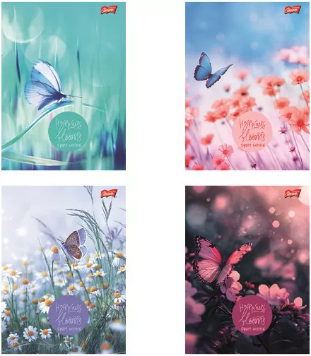 Zeszyt A5/96K linia Butterfly Meadow (10szt) - tantis.pl