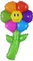 Balon foliowy kwiatek tęczowy 19x38cm - tantis.pl