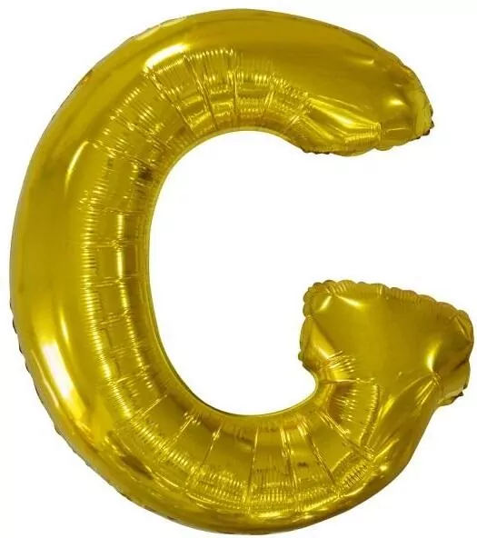 Balon foliowy litera G złota 74x86cm - tantis.pl