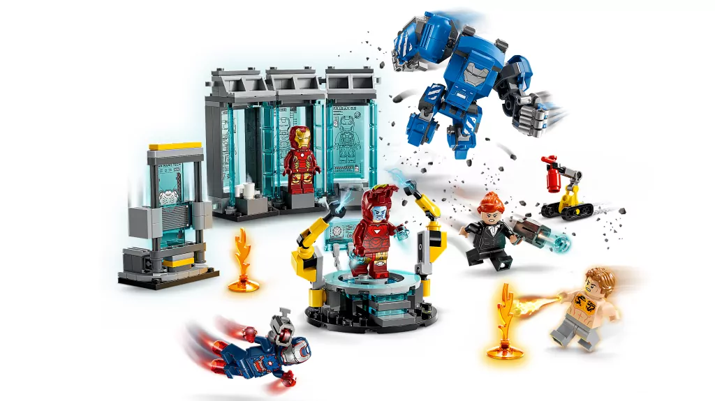 LEGO® Marvel. Laboratorium Iron Mana: Zbrojownia 76315 - tantis.pl