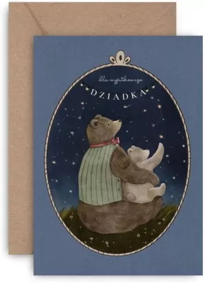 Kartka dla wyjątkowego dziadka. Grandpa Bear